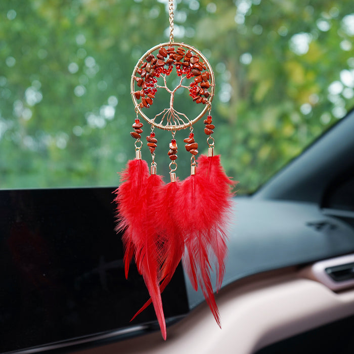 Wholesale Glass Crystal Life Tree Car Hanging Decoration Chic Fashion Accessory MOQ≥2