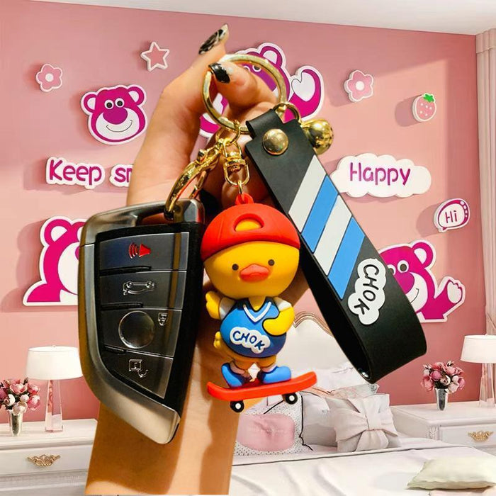 Wholesale Silicone Cartoon Doll Keychain JDC-KC-MingT110