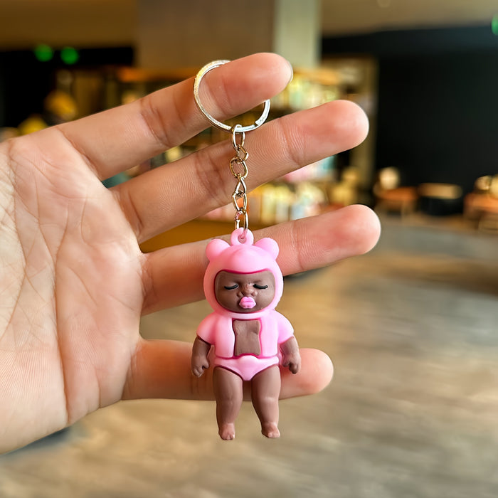 Wholesale 10pcs Black Doll Keychain Couple Bag Pendant