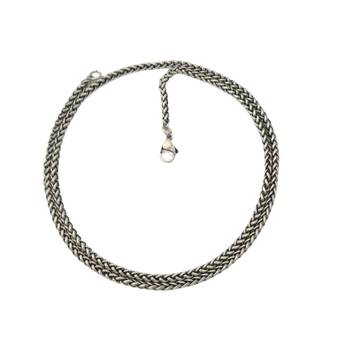 Wholesale Stainless steel jewelry plus size necklace for men, 60cm dark antique silver retro color chain without shedding pigment