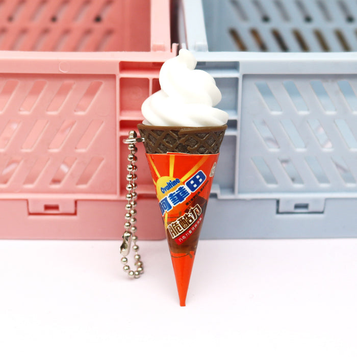 Wholesale Simulated  Ice Cream Keychain