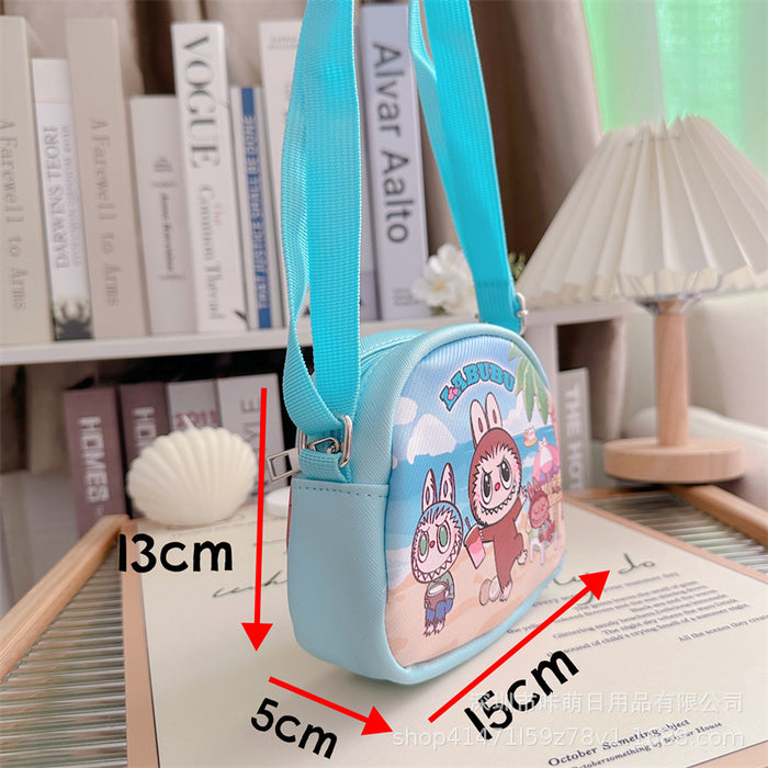 Wholesale Cloth Crossbody Bag Semicircle Shoulder Bag Children' s Small Backpack Shoulder Bag  Capybara Crossbody Bag