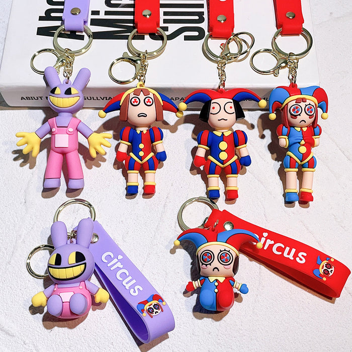 Wholesale Cartoon Doll PVC Keychain JDC-KC-Qiwei001