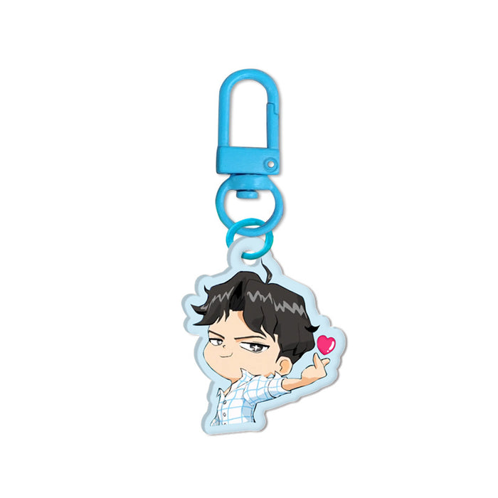 Wholesale 12pcs Custom Acrylic Cartoon Anime Double-Sided Keychain