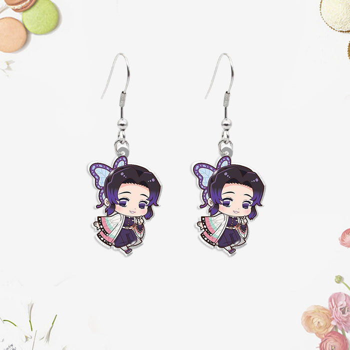 Wholesale Acrylic heat shrink earrings small pendants for teenagers