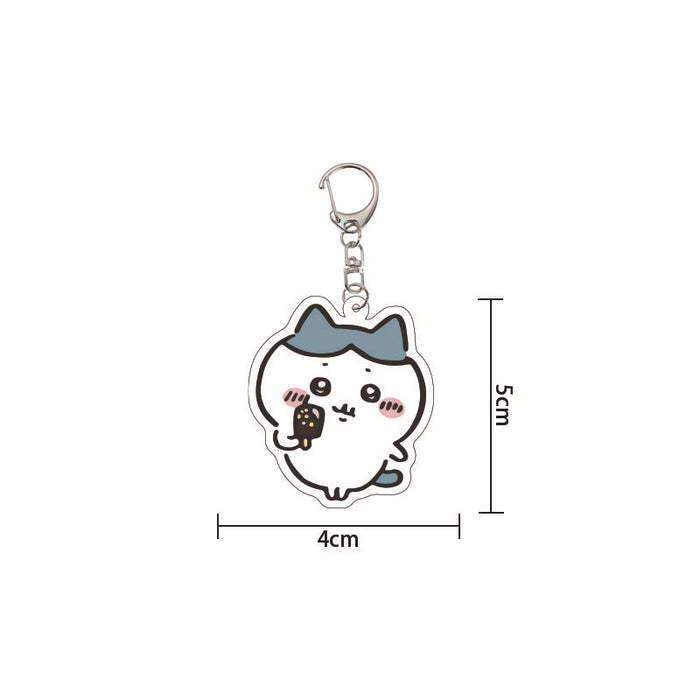 Wholesale  Cartoon Keychain Acrylic  Schoolbag Pendant