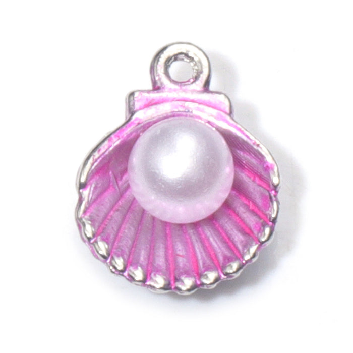 Wholesale Chic Pink Alloy Oil Drip DIY Jewelry Charms Crown Theme for Bracelet Necklace Bag Decoration