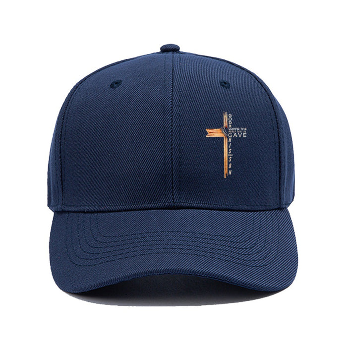 Wholesale 2pcs Cross print fashionable outdoor casual baseball cap