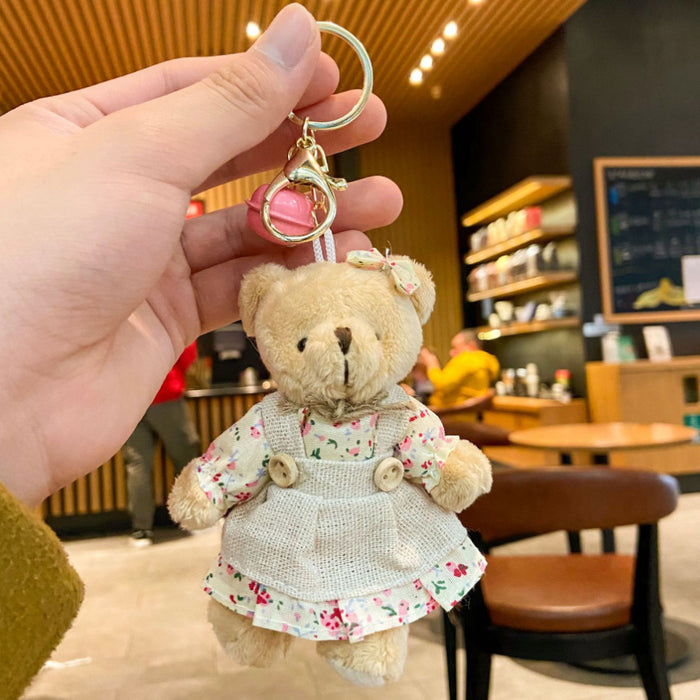 Wholesale  Plush Keychain Doll Bag Charm Cute Cartoon Keychain