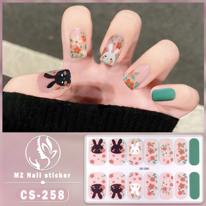 Wholesale No-bake Gel Waterproof Long-lasting 3D Nail Stickers JDC-NS-ARS006