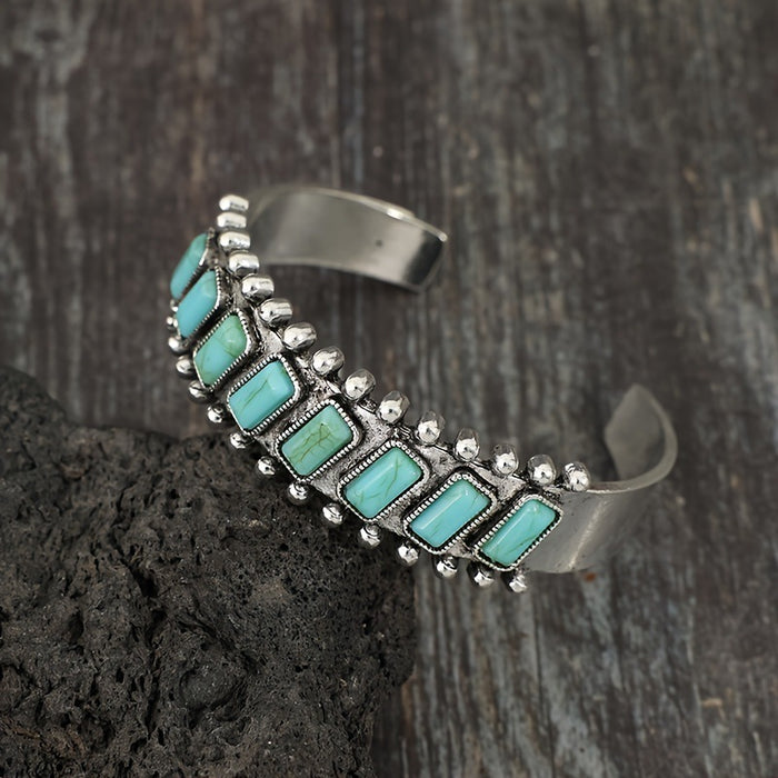 Wholesale Bohemian Natural Turquoise Retro Bracelet