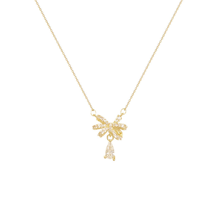 Wholesale Full Diamond Bow Necklace for Women choker necklace