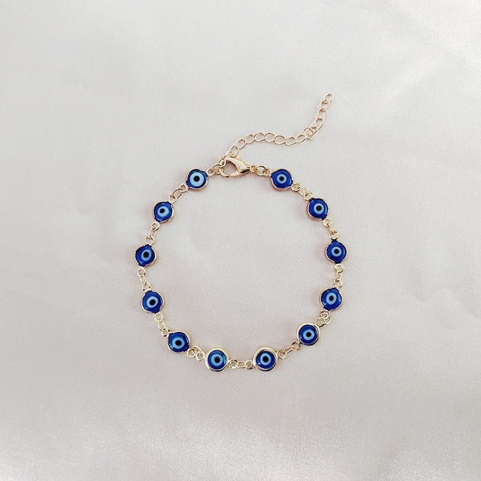 Wholesale Accessories Devil's Eye Necklace Fashion Light Luxury Niche Personality High End Neckland Stainless Chain Wholesale