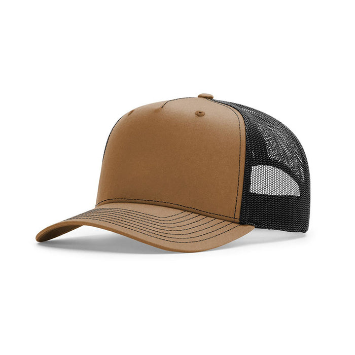 Wholesale Sunscreen breathable slightly curved baseball cap 5-piece mesh cap