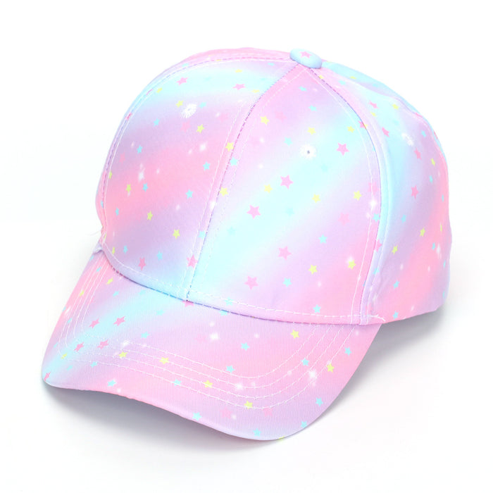 Wholesale Children' s colorful tie-dye baseball cap outdoor sun hat