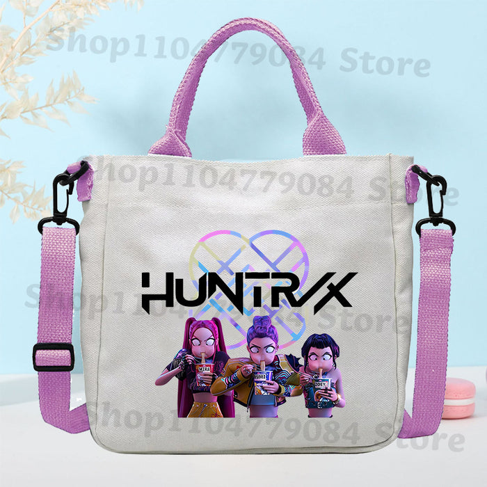 Wholesale KPOP Cartoon Canvas Shoulder Bag for Boys and Girls