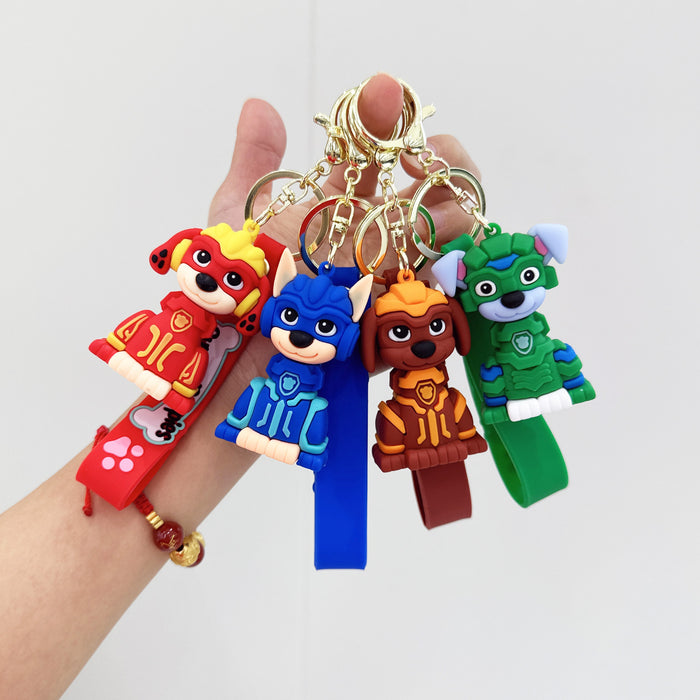 Wholesale Silicone Cartoon Dog Keychain JDC-KC-YuKun004