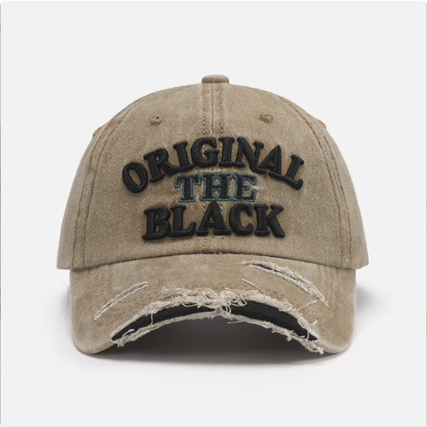 Wholesale letters washed baseball hat