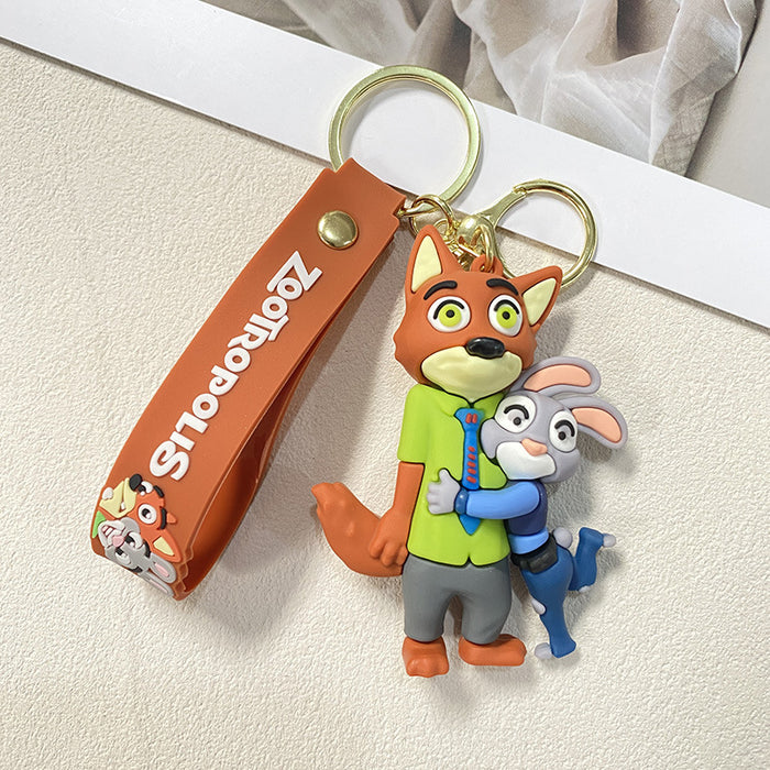 Wholesale Cartoon Keychain  Rabbit Fox Sloth Keychain
