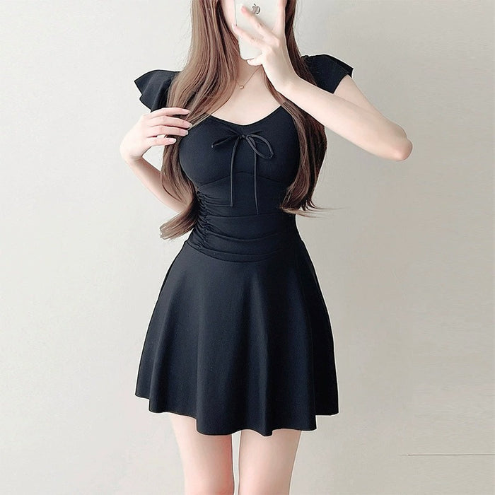 Wholesale New high-end one-piece hot spring skirt swimsuit