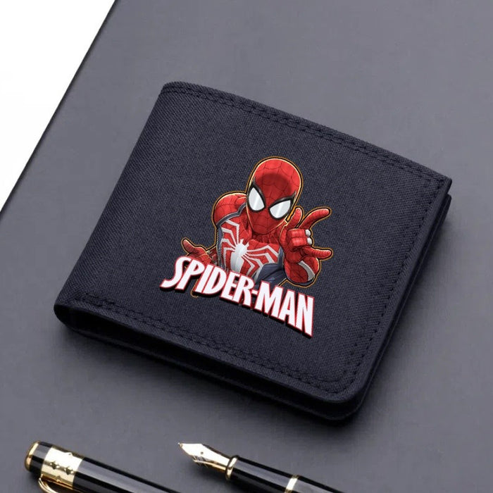 Wholesale Cartoon Print Ultra Thin Canvas Card Wallet Modern Cool Unisex Everyday Fashion Accessory