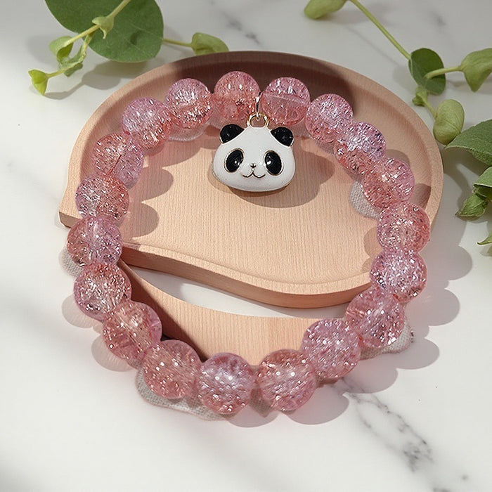 Wholesale Colorful glass bead bracelet with niche design, versatile crystal bracelet, colorful accessories