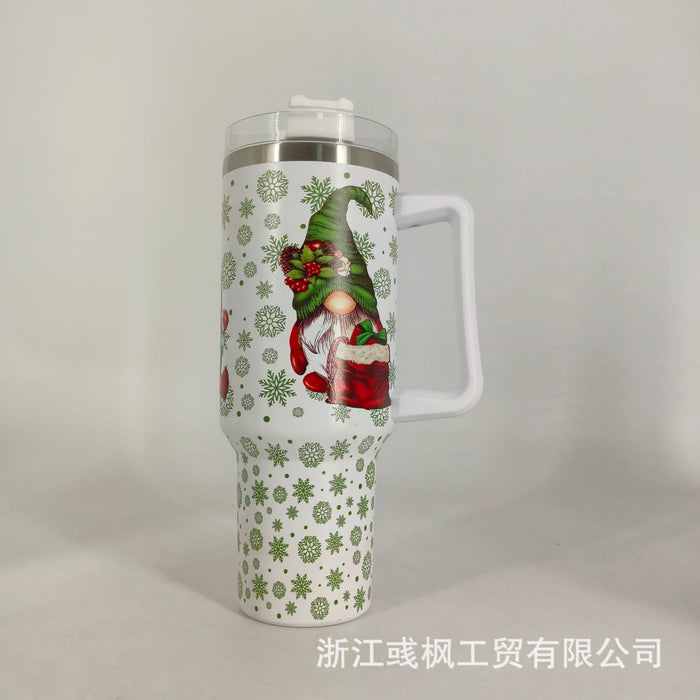 Wholesale 304 Stainless Steel Christmas Series 40oz Insulated Car Cup MOQ≥2