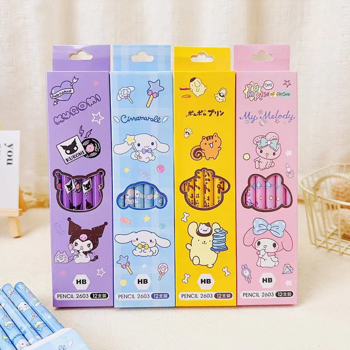 Wholesale 12pcs/box Cartoon Wooden Pencils JDC-PC-Ceguan001