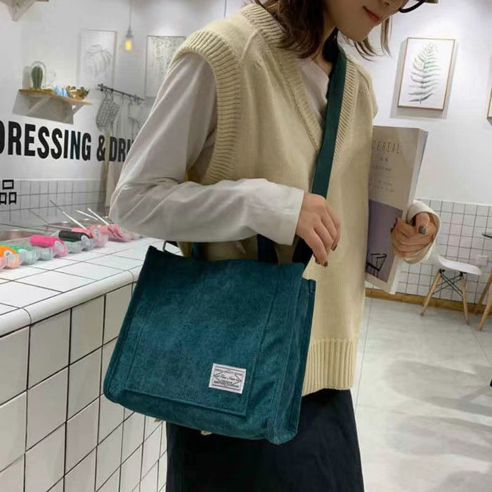 Wholesale Corduroy Shoulder Messenger Bag JDC-SD-Feil002