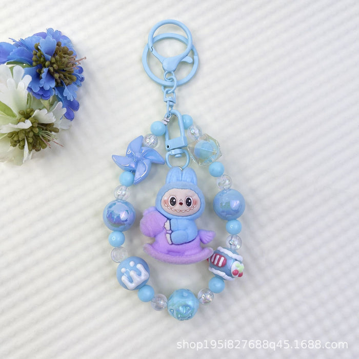 Wholesale New Flocked Wizard Plush Cute Phone Chain Keychain Bag Doll Pendant Accessories