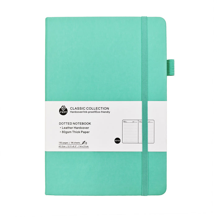 Wholesale Trendy Red Faux Leather A5 Notebook with Weather Lines