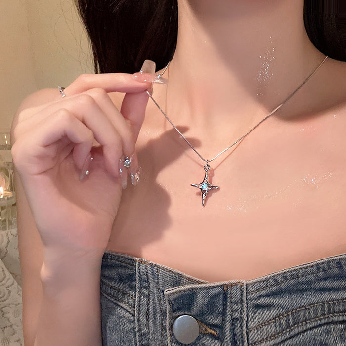 Wholesale Titanium steel necklace, high-end sweater chain, light luxury design accessory