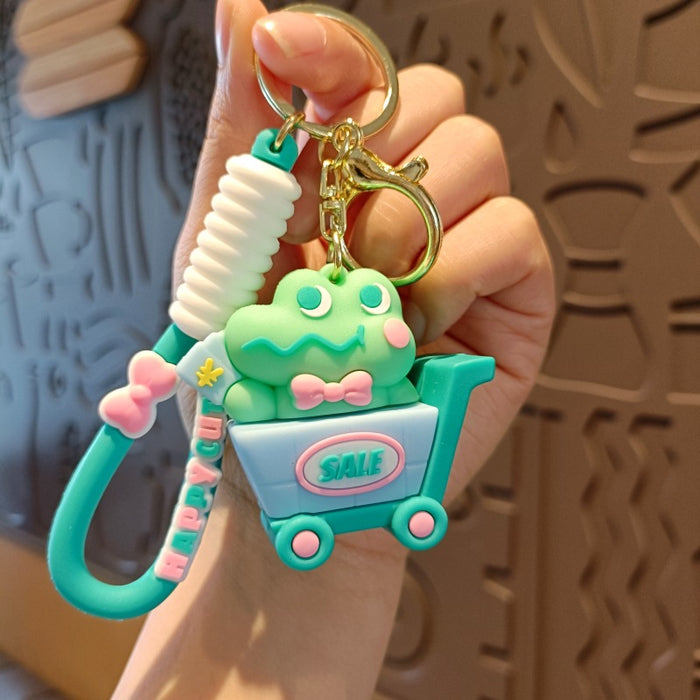 Wholesale Cute Cartoon 3D Doll Silicone Keychain JDC-KC-MingT125