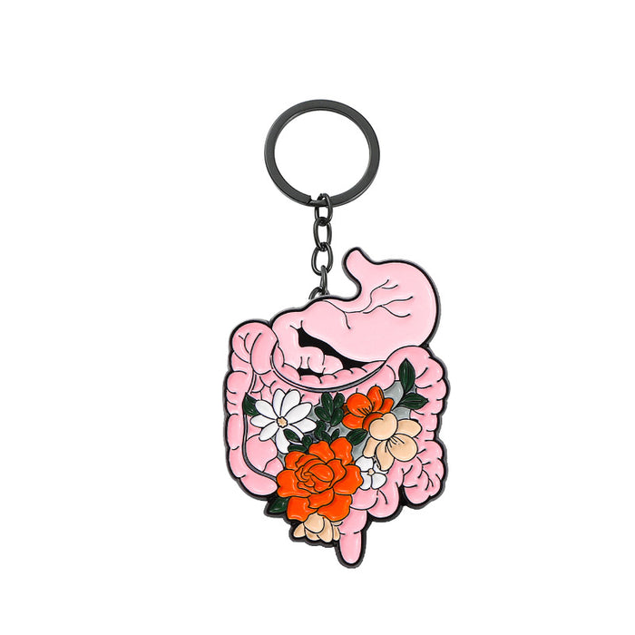 Wholesale 5PCS Creative Human Organ Zinc Alloy Keychain JDC-KC-GYu004