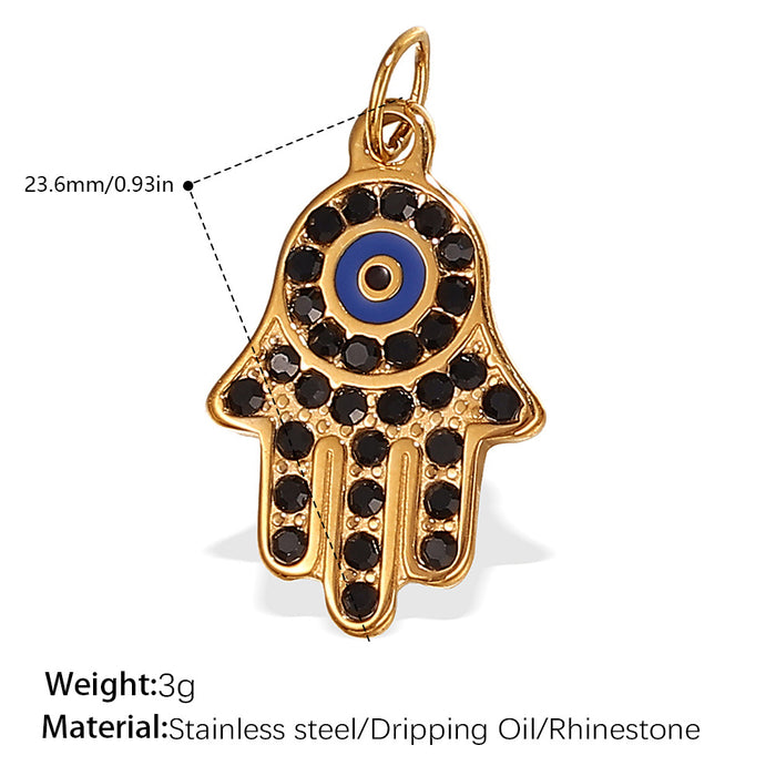 Wholesale DIY Stainless Steel Gold-Plated Necklace Pendant Accessories