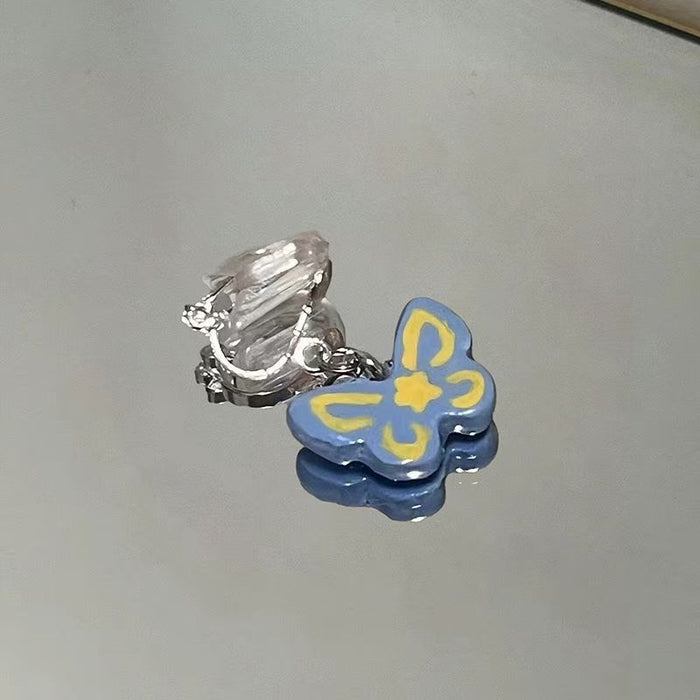 Wholesale Butterfly ear clip without ear hole, niche earring