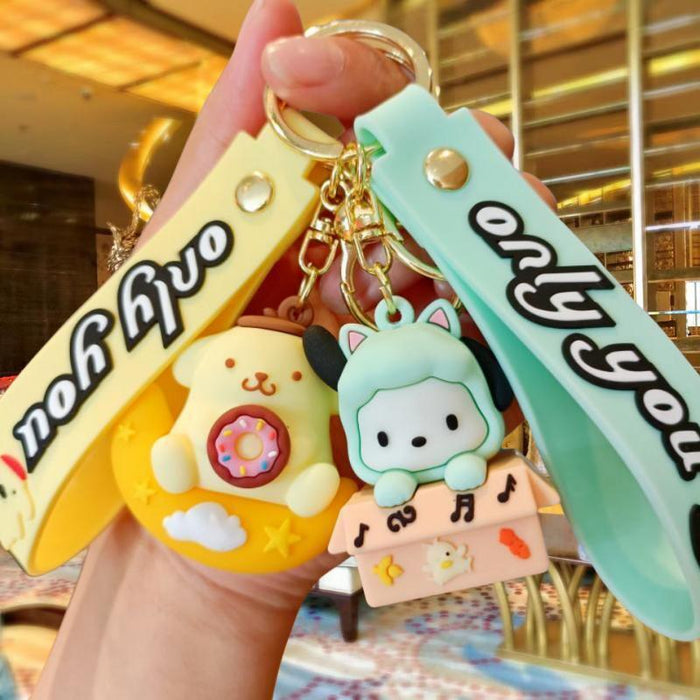 Wholesale Silicone Cartoon Doll Keychain JDC-KC-MingT108