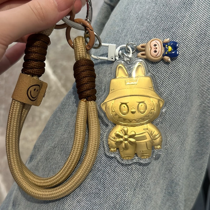 Wholesale Gold-colored cute cartoon keychain