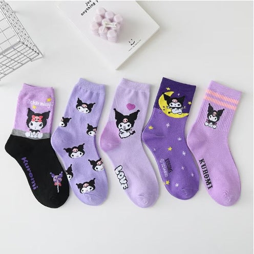 Wholesale Cartoon Cute Mid-tube Boat Socks