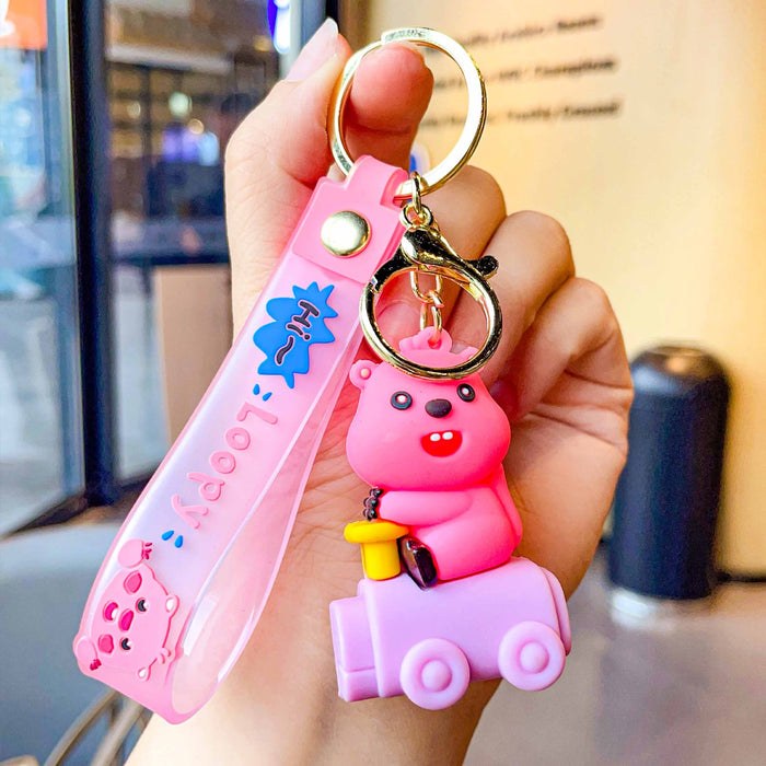 Wholesale PVC Cartoon Doll Keychain JDC-KC-LeZi034