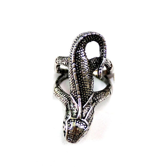 Wholesale Punk Style Personalized Domineering Cobra Statue of Liberty Cross Men's Ring JDC-RS-NH002