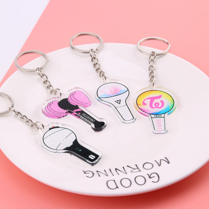 Wholesale Idol Acrylic Double Sided Transparent Keychain JDC-KC-RuiYuan002