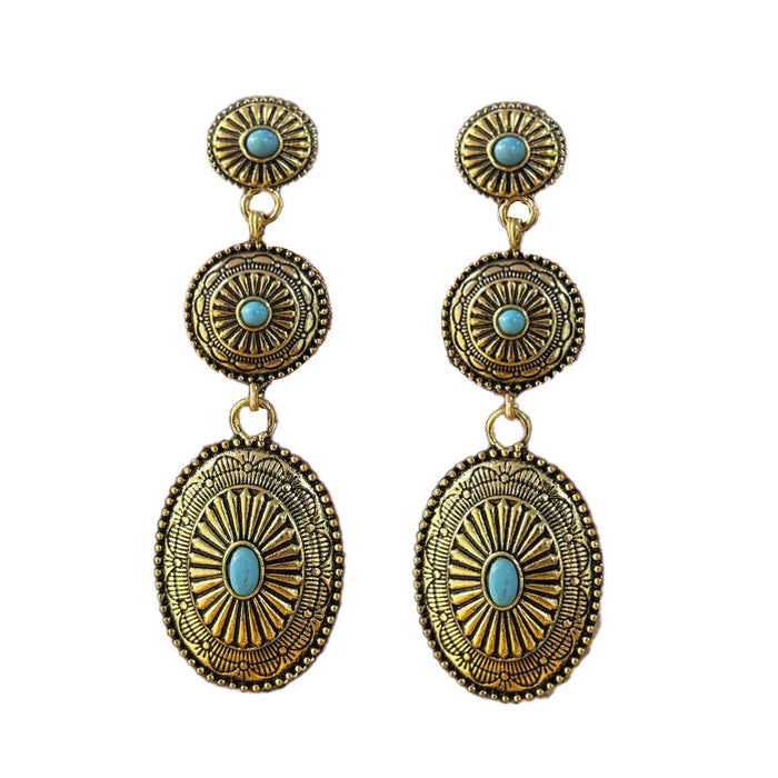 Wholesale Vintage Tassel Drop Long Chain Earrings Bohemian All-match Earrings Retro