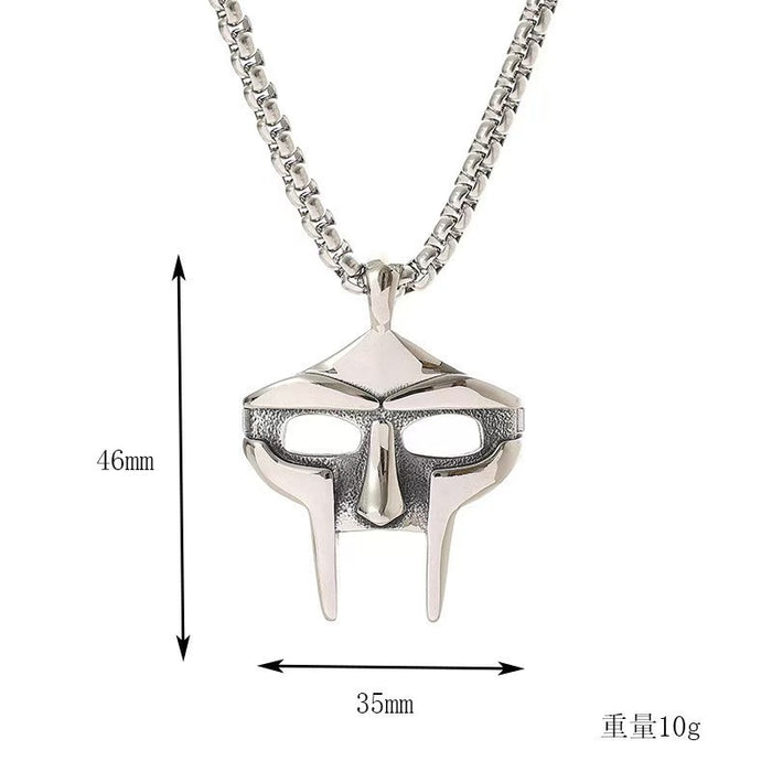 Wholesale Mask necklace pendant, stainless steel personalized necklace