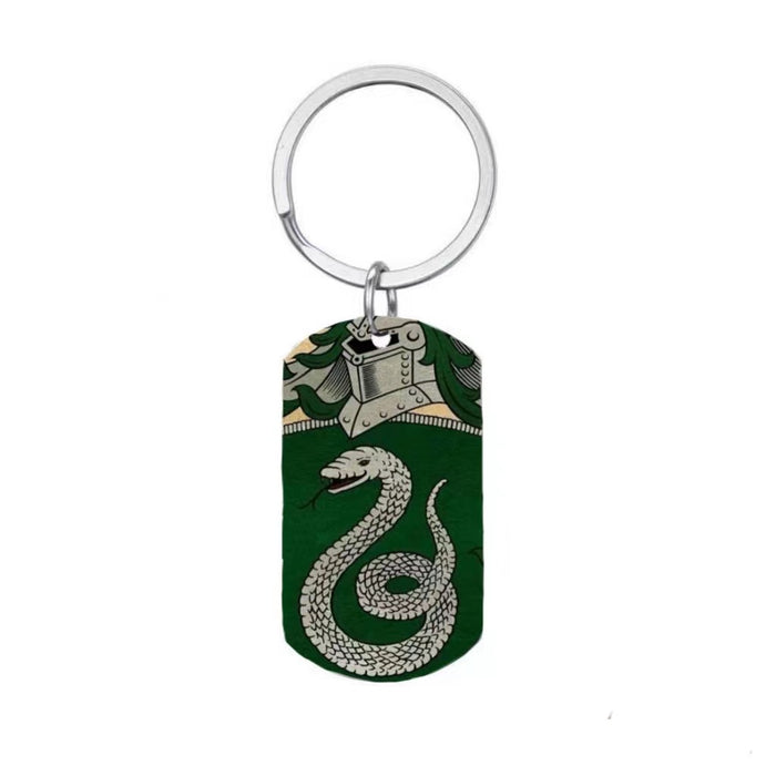 Wholesale Color Printed Stainless Steel Keychain JDC-KC-JinZ020