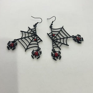 Wholesale exaggerated spider web clavicle chain retro Gothic dark Halloween necklace jewelry