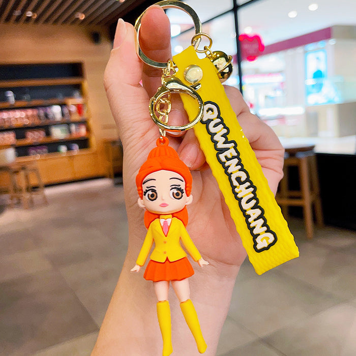 Wholesale Cartoon Cute Student Outfit Princess Keychain JDC-KC-LeZi011