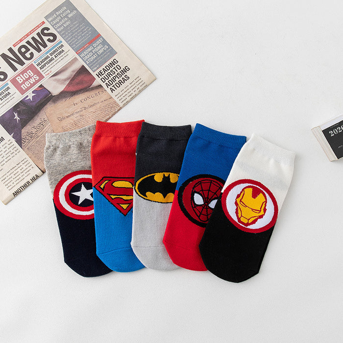Wholesale Women's short tube cotton socks cartoon trendy socks