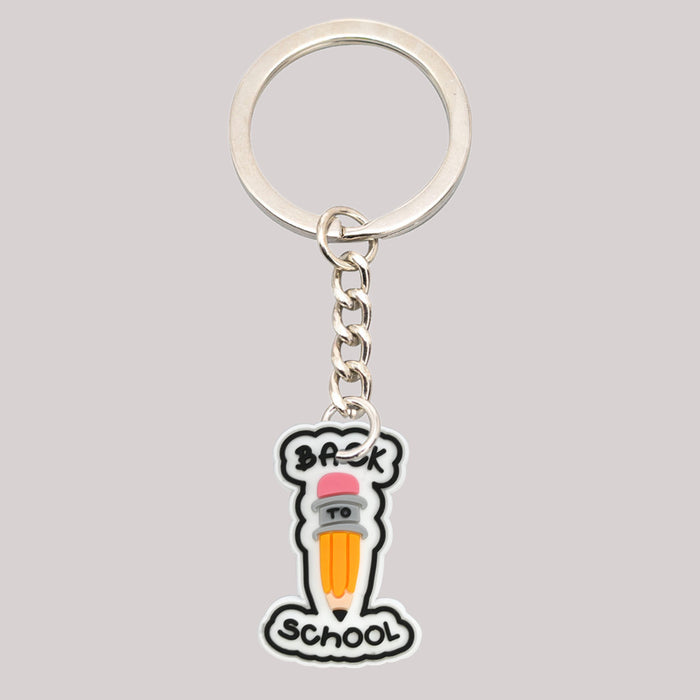 Wholesale  10 PCS Cartoon Keychain PVC Soft Rubber Keychain Accessories  Cute Pendant Keychain