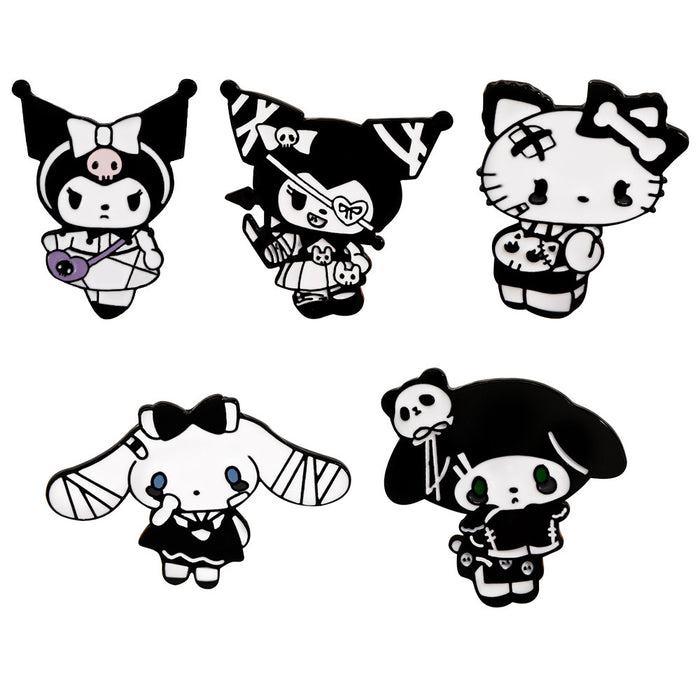 Wholesale Trendy Cartoon Brooch Electroplated Alloy Metal Pin Cute Style Fashion Accessory